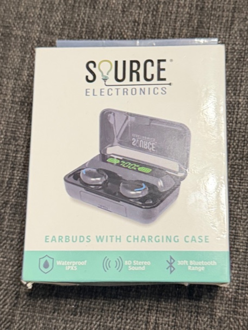 Black Earbuds with Charging Case